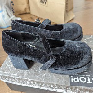 Delias Recess Junkie Velvet Mary Janes